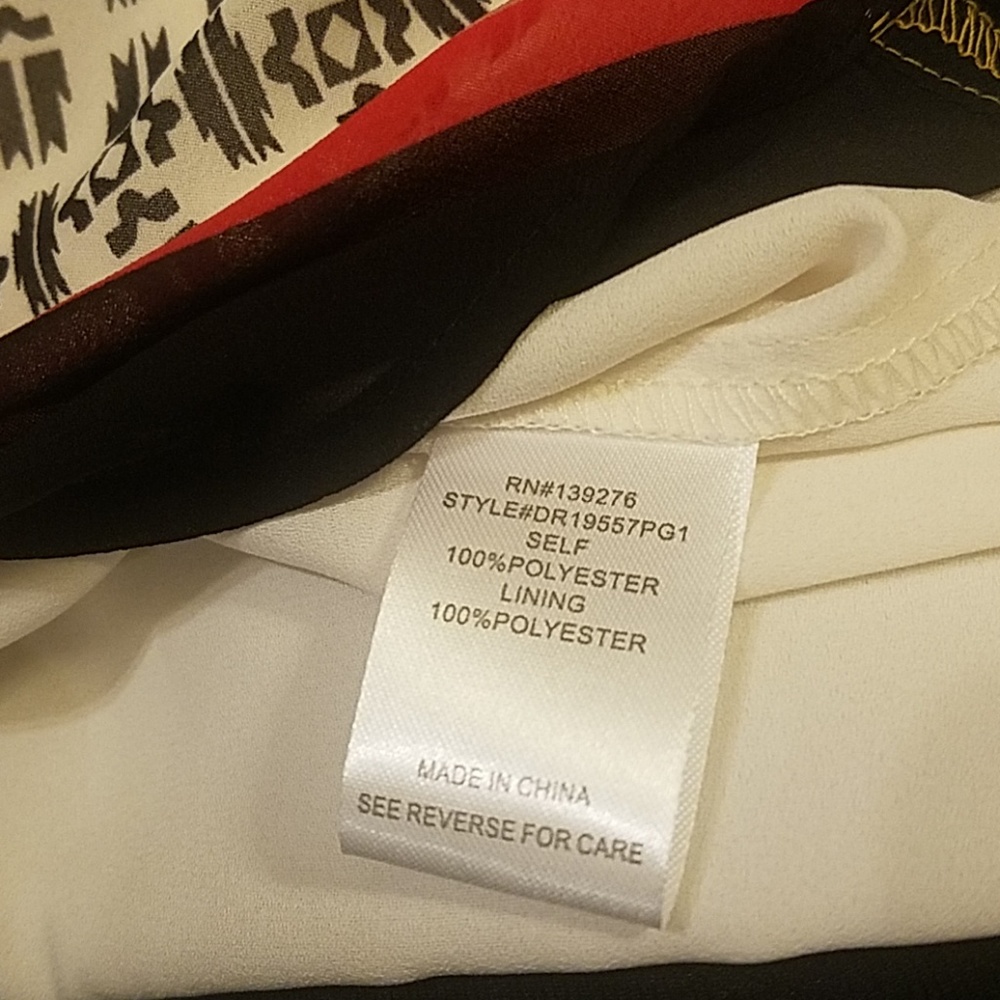 Multicolored Chiffon Blouse Small - image 8